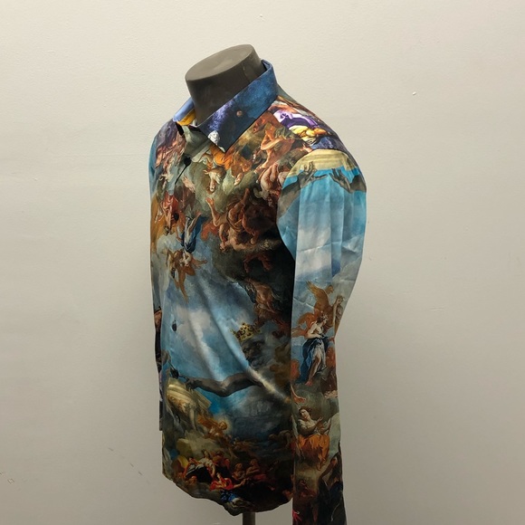 Barabas shirt button front multi color slim fit - Picture 3 of 4